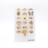 copy of Pack de 12 bracelets acier - argenté noir